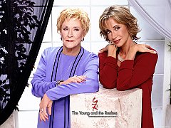 Jeanne Cooper (Katherine) and Jess Walton (Jill) of The Young and the Restless